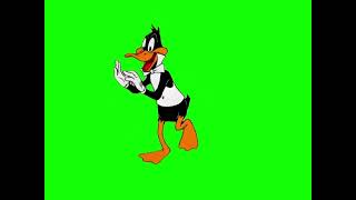 Daffy Duck dancing green screen