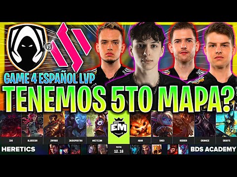 NOS VAMOS A QUINTO MAPA? | HRTS vs BDSA Game 4 RESUMEN EU MASTERS FINAL LVP ESPAÑOL