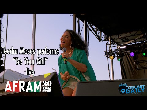 Teedra Moses performs "Be Your Girl" live; 2025 Baltimore AFRAM