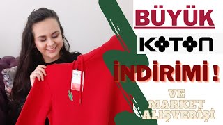 Koton Büyük  indirim Alışverişi  ve Market Alışverişi  🛒💥💯 Alışveriş V
