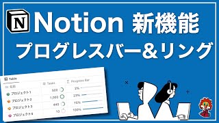 【Notion新機能】データベースにプログレスバー&リングが正式実装！使い方と応用例