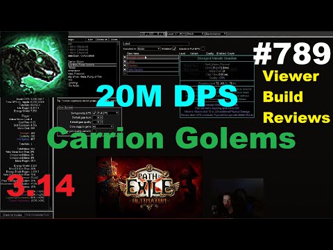20M DPS Carrion Golems Necromancer with 33492 Armour - Viewer Build Reviews - 789