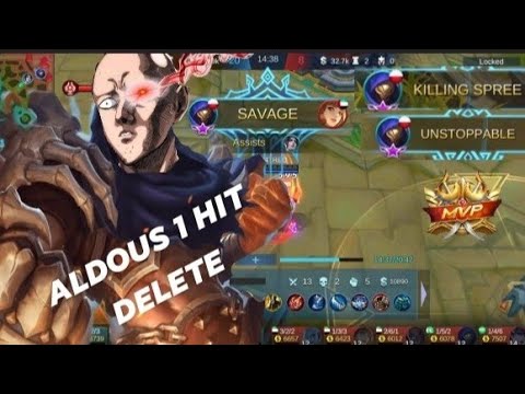 ALDOUS BEAST MODE SAVAGE ONE PUNCH MAN 1 HIT  DELETE - MOBILE LEGENDS