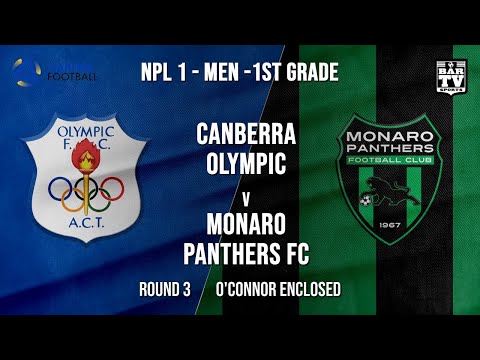 NPL1 Men - 1st Grade - Capital Football  - ROUND 3 - Canberra Olympic FC vs Monaro Panthers FC