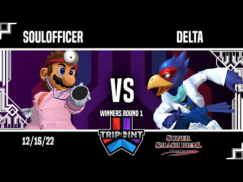 Tripoint Smash 172 - Winners Round 1 - SoulOfficer(Dr Mario) Vs. Delta(Falco)