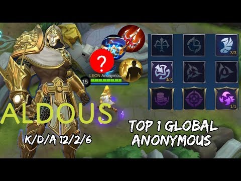 Gameplay And Best Build Aldous Top 1 Global Anonymous Mobile Legends