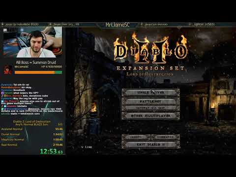Diablo 2 - BLAZE SOO-WAIT NO...WORLD RECORD ATTEMPT
