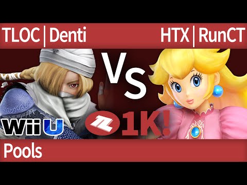 TLOC $1K Smash 4 - TLOC | Denti (Sheik) vs HTX | RunCT (Peach) - Pools