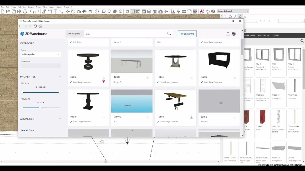2 - 3D warehouse objects