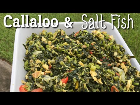 How to make Jamaican Callaloo & Salt Fish | Food Konnection