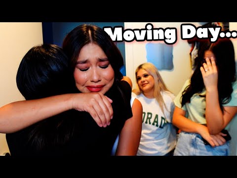 Moving Day! | We Are Going To Miss Her! | New Dorm Tour!