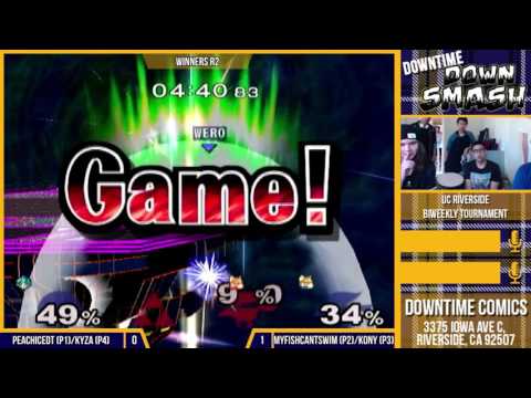 Downtime Downsplash - Doubles WR2: PeachIcedT/Kyza (Blue) vs. myfishcantswim/Kony (Red)