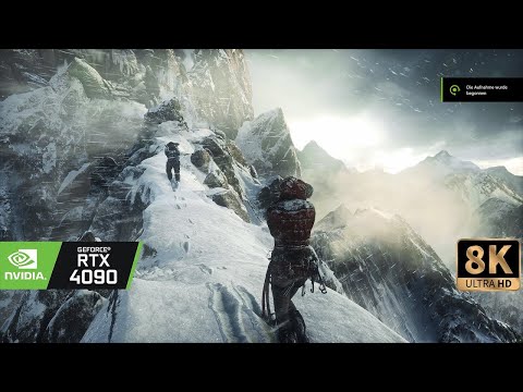 [8K] Rise of the Tomb Raider | RTX 4090 | Beyond all Limits Raytracing Gameplay 2023