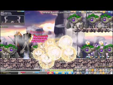 Holygiraffe, broa's bishop training in red - MapleStory video