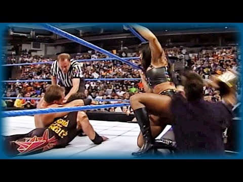 Chyna & Eddie Guerrero vs. Chris Benoit - 2-On-1-Handicap Match: SmackDown!, July 13, 2000