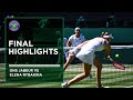 Elena Rybakina vs Ons Jabeur | Ladies' Singles Final Highlights | Wimbledon 2022