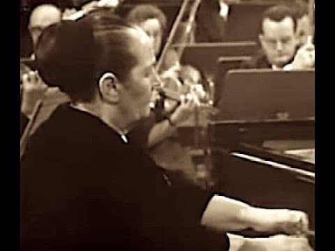 Gina Bachauer plays Mozart Piano Concerto KV 453 (Mvt 2)