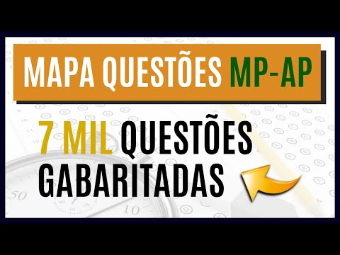 (MAPA DE QUESTÕES) MP-AP 2025 - Plataforma com 7 MIL QUESTÕES para Técnico Ministerial
