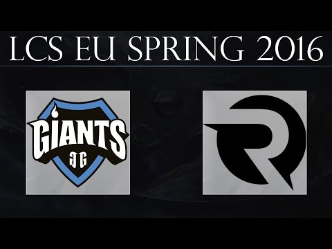 Giants vs Origen - League Of Legends S6 EU LCS Spring 2016