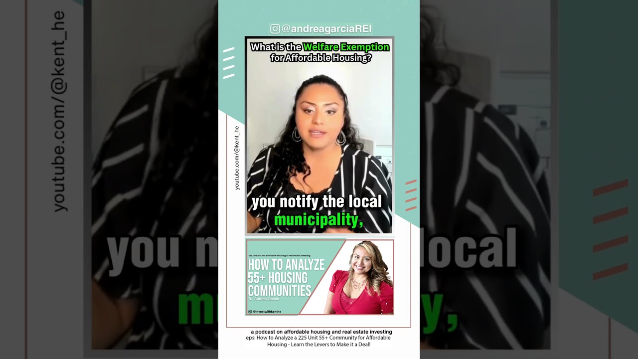 What is the Welfare Exemption for Affordable Housing?  »  #RealEstate #AffordableHousing #Section8