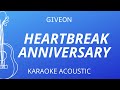 Heartbreak Anniversary - Giveon (Karaoke Acoustic Guitar)