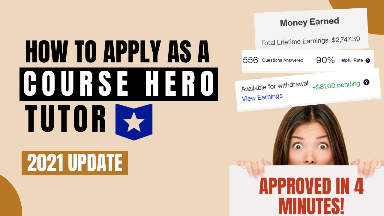 How to Apply as Course Hero Tutor 2021 | Approved in 4 minutes | Step by Step Guide
