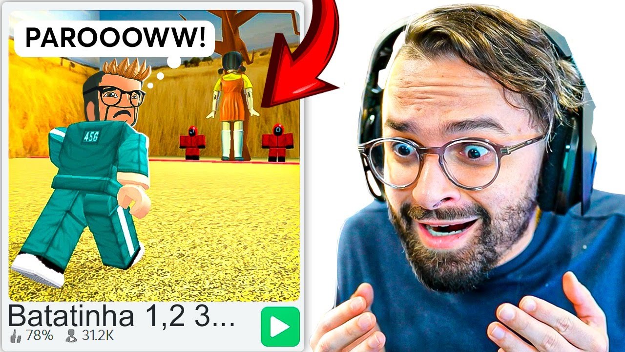 ENTREI EM ROUND SIX NO ROBLOX E NÃO ACREDITEI NO FINAL!