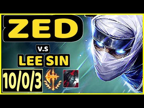 4LAN (ZED) vs LEE SIN - 10/0/3 KDA JUNGLE GAMEPLAY - BR Ranked MASTER