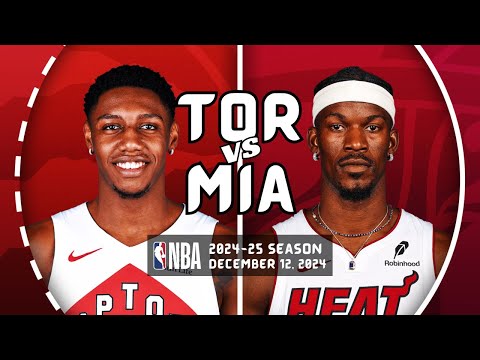 RAPTORS at HEAT | FULL GAME HIGHLIGHTS | December 12, 2024 | 2024-25 Season