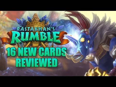 16 NEW CARDS REVIEWED! NEW EXPANSION: Rastakhan's Rumble! | Card Review | Hearthstone