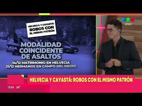 Análisis: en Helvecia y Cayastá se producen robos con las mismas metodologías