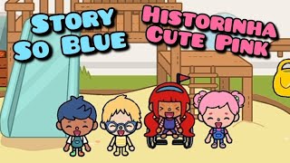 Toca Boca Story Cute Pink and So Blue! Historinha Toca Life World conhecem Fast Yellow e Happy Red