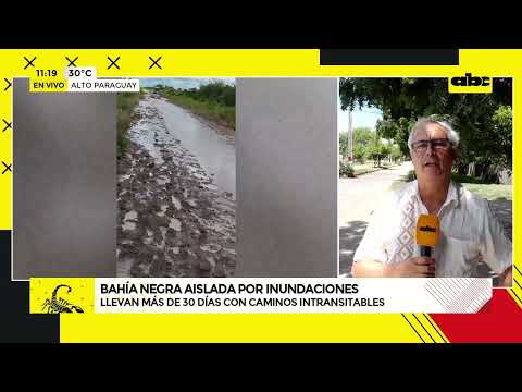 Comunidades de Bahía Negra permanecen aisladas por inundaciones