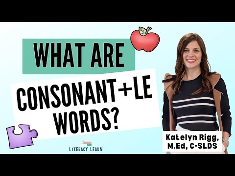 Consonant+LE Words Explained | Phonics & Syllable Types
