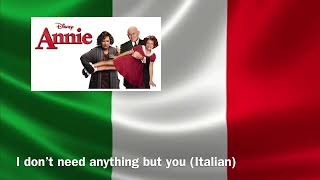 Musik-Video-Miniaturansicht zu I don't need anything but you (Italian) Songtext von Annie (OST)
