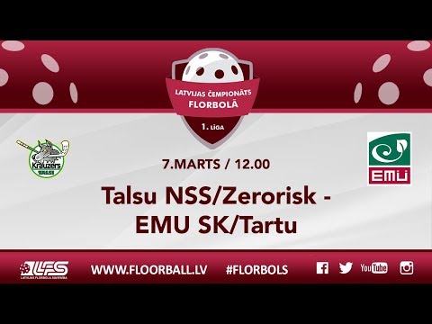 1. līga: Talsu NSS/Zerorisk - EMU SK/Tartu (1/4F 1.spēle) (7.03.2020)