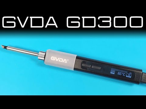 GVDA GD300: удобный программируемый паяльник на 65W со сменными жалами