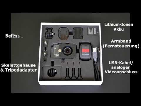 Angetestet - Actionpro X8 (4K, Menü, Schnittstellen, Zubehör)