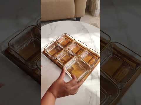 Bamboo Serving Tray Set