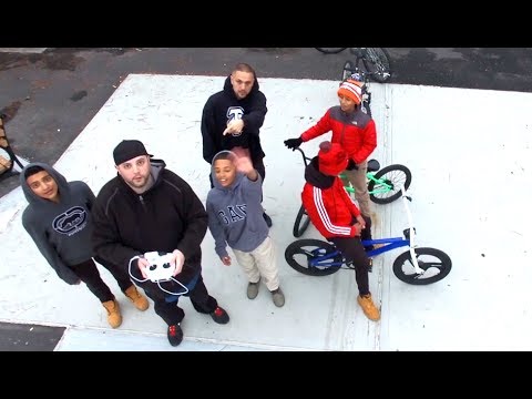 NECRO flies The DJI PHANTOM 3 Drone - Caesar's Bay, Brooklyn, NYC - Track: "GANGSTA" The Godfathers