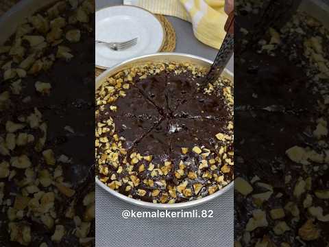 💯🔴Sobasız cəmi🔴 10 dəqiqə🔴 TAVADA  möhtəşəm şokoladlı KEKS! 👍 #shortsvideo