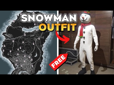 How to Unlock Snowman Outfit (All Snowman Locations with Map) in GTA 5 Online