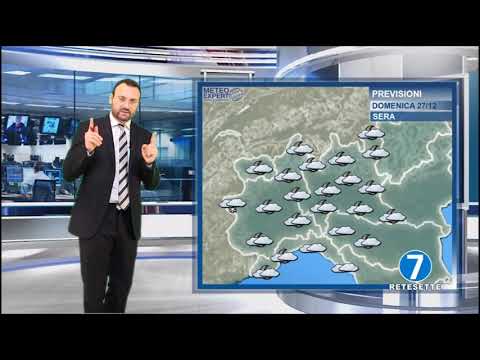 RETE 7  - METEO DEL 27 DICEMBRE 2020