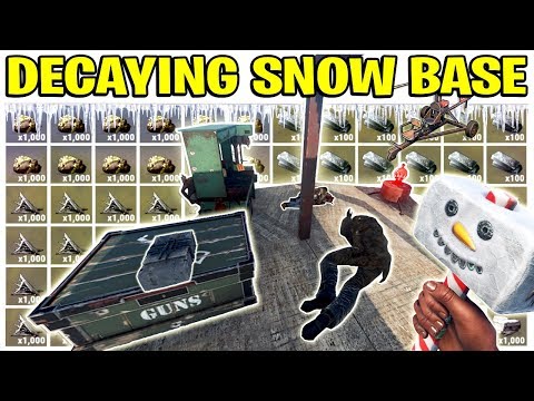 Rust DECAYED SNOW BASE RAID - Eco Raiding a RICH SNOW CLAN (Rust Rich Raids PvP)