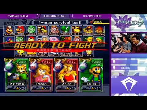 The Last S@P9 - Rymo/Rage (Green) VS Nut/Vavez (Red) - SSBM Doubles Losers Finals