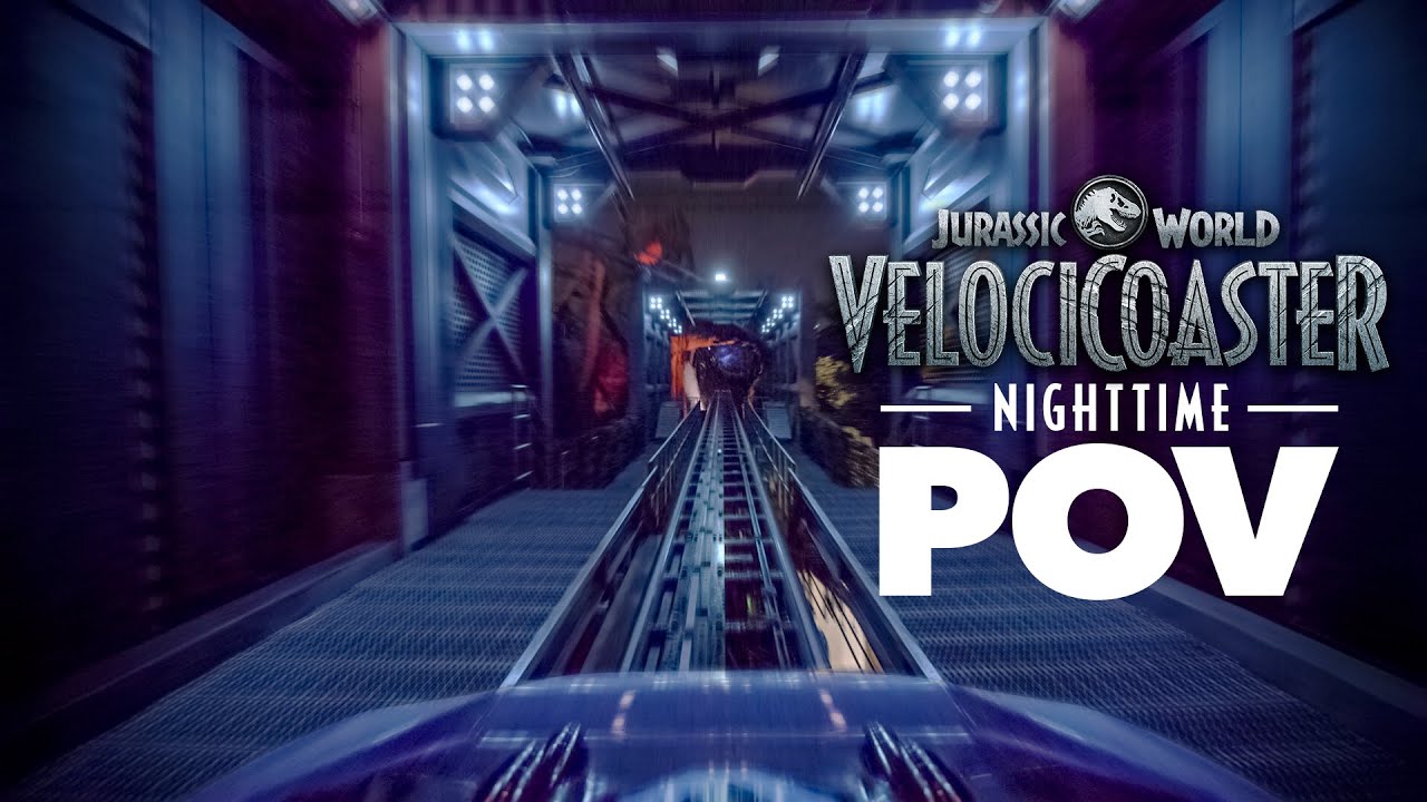 VelociCoaster - Nighttime POV