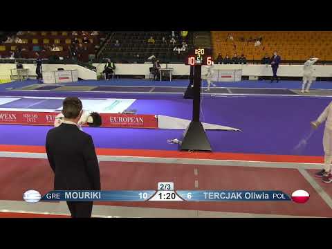 2022 937 T16 08 F E Individual Cadets NoviSad SRB ZCH RED TERCJAK POL vs MOURIKI GRE