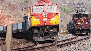 Freight Trains of INDIAN RAILWAYS ! PART - 5 #WAG9 twins 12000 HP  #indianrailways #railway #freight
