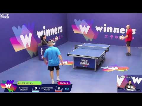 WINners CUP table 2  08.01  Kolomiets Vladimir - Zaporozhets Roman   16:30