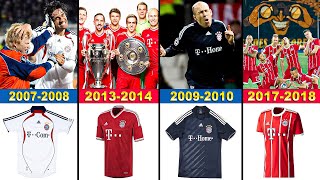 Evolution FC Bayern München Jersey Home and Away 2000-2025